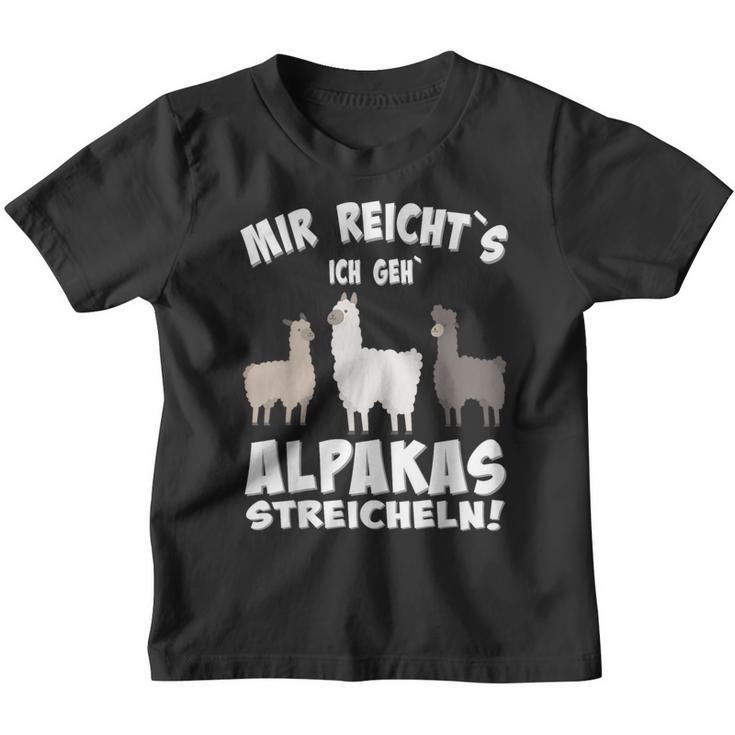 Alpaca And Lamas Mir Reichts Ich Geh Alpacas Streicheln Kinder Tshirt