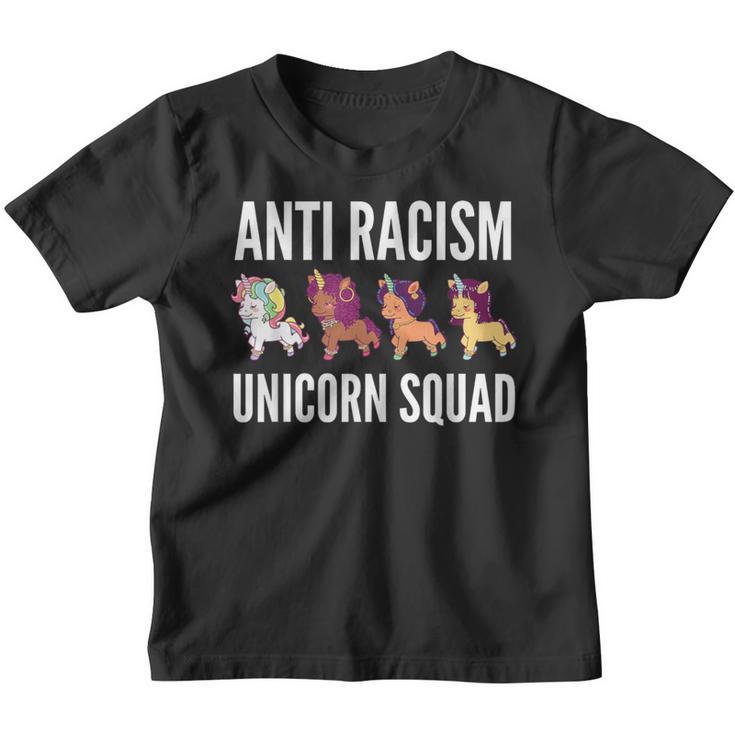 Anti Rassism Unicorn Squad No Racism Anti-Racism Kinder Tshirt