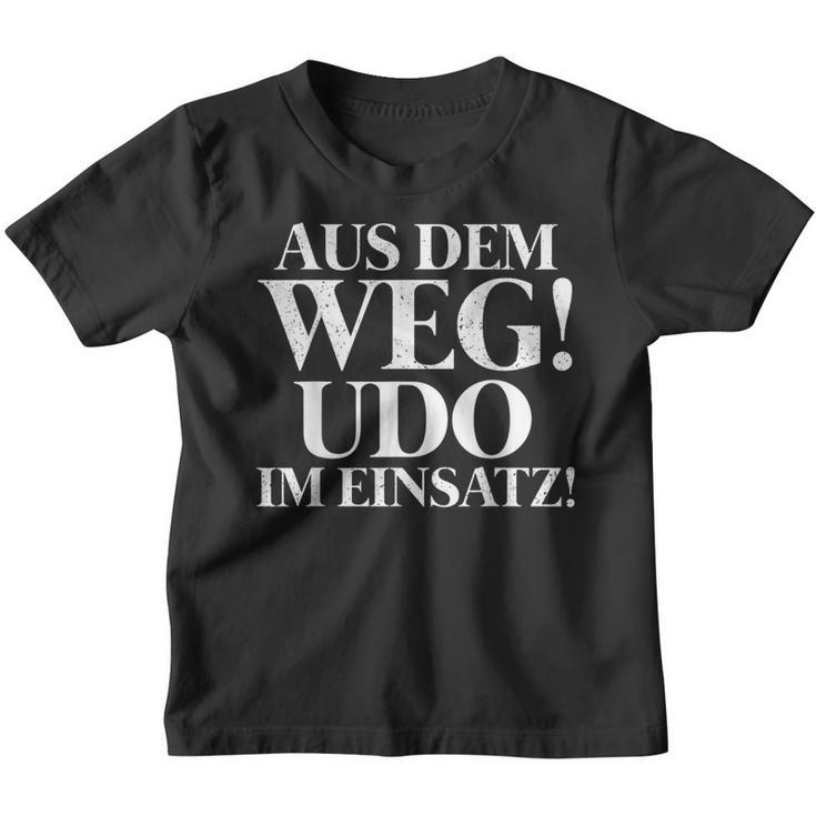 Aus Dem Weg Udo Im Einsatz Kinder Tshirt