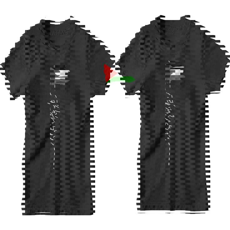 Bandera De Palestina Elegante Bandera Patriótica Palestina Camiseta niño