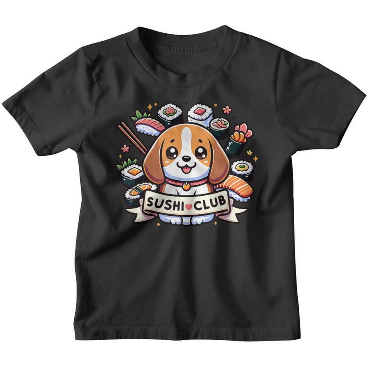 Beagle Fantasie Sushi Club Dog Kinder Tshirt