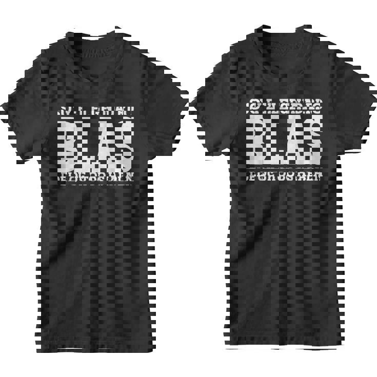 Blas Nombre Gracioso Diciendo Blas Camiseta niño
