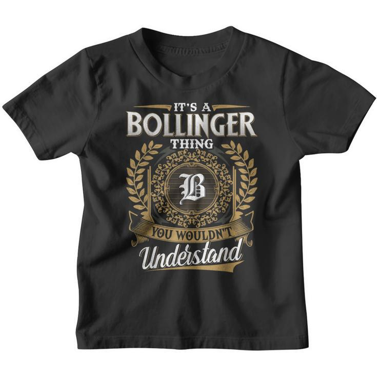 Bollinger Family Last Name Bollinger Surname Personalized Youth T-shirt