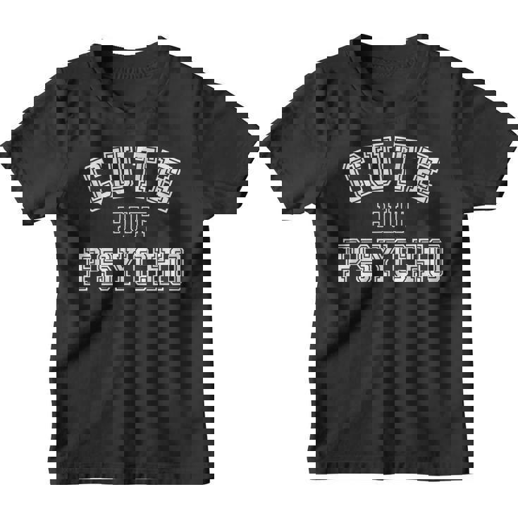 Bonita Amiga Con Texto En Alemán Cute But Psycho Para Niña Camiseta niño