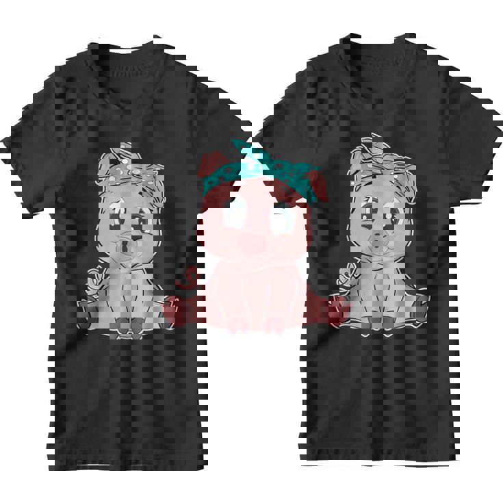 Bonito Pañuelo De Cerdo Divertido Amantes De Los Cerditos Camiseta niño