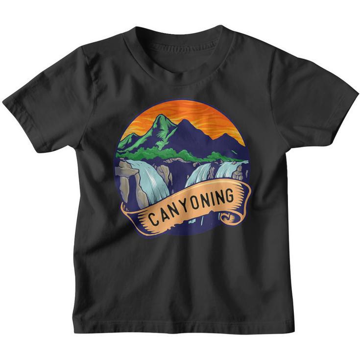 Canyoning Schluchtenwandern Hiking Kinder Tshirt