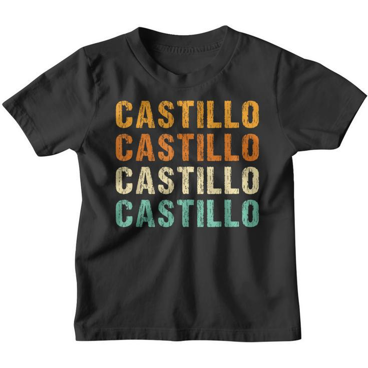 Castillo Last Name Family Reunion Surname Personalized Youth T-shirt