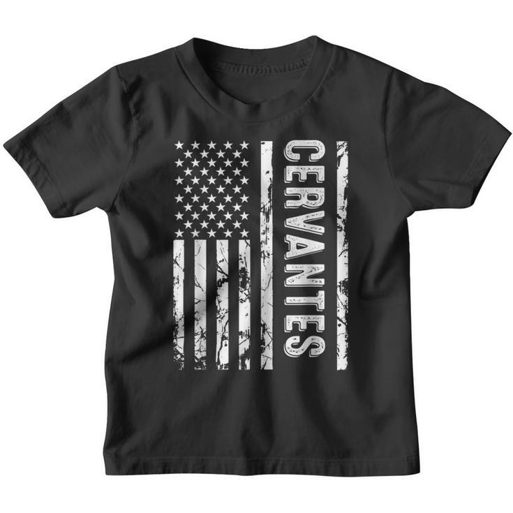 Cervantes Last Name Surname Team Family Reunion Youth T-shirt