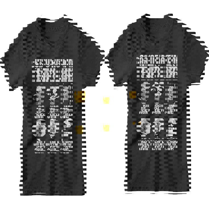 Cerveza Hombre Cosas Que Hago En Mi Tiempo Libre Cerveza Camiseta niño