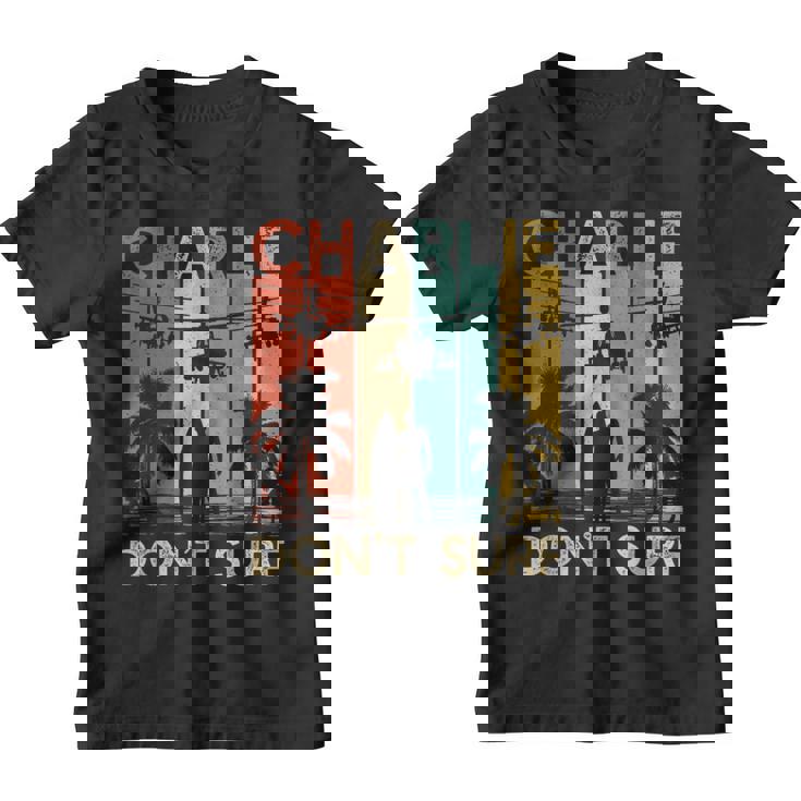 Charlie Don't Surf Camisa Militarietnam Guerra Apocalipsis Camiseta niño