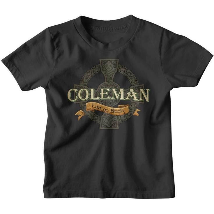 Coleman Irish Surname Coleman Irish Family Name Celtic Cross Youth T-shirt