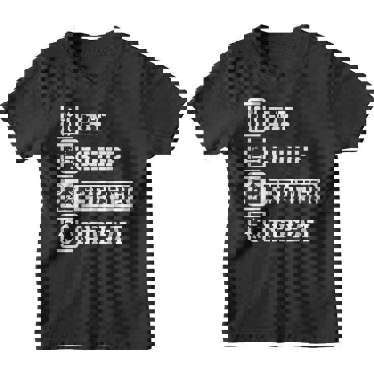 Coma El Teatro Dormido Repita Los Regalos Divertidos Para Lo Camiseta niño