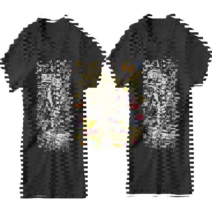 Concienciación De La Salud Mental De Flores Silvestres Retro Protect Your Peace Camiseta niño