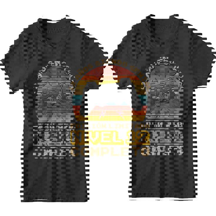 Cumpleaños 12 Años Gamer Nivel 12 Completo Camiseta niño
