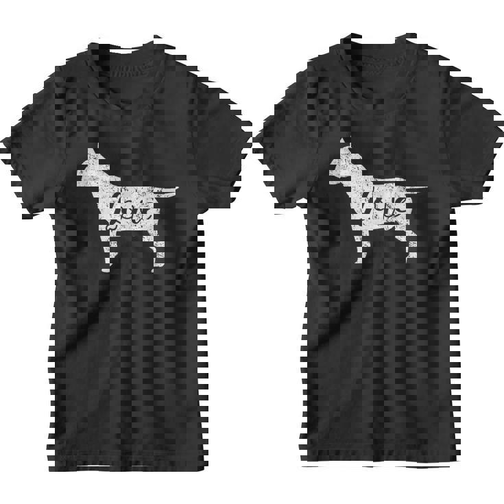 De Bull Terrier Con Diseño De Bull Terrier Camiseta niño