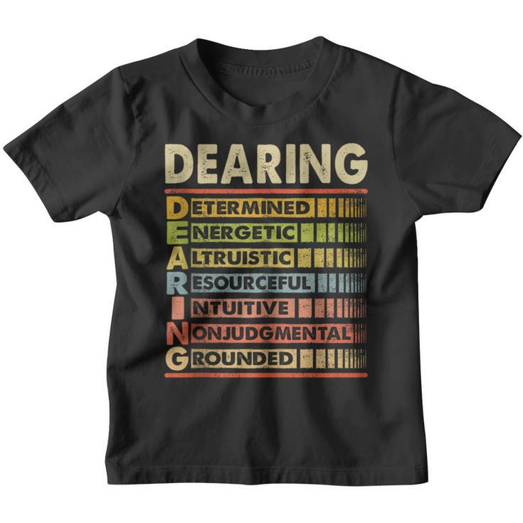 Dearing Family Name Dearing Last Name Team Youth T-shirt