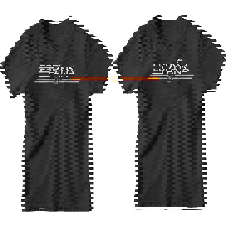 Deportiva De España Con Bandera De España Manga Larga Camiseta niño