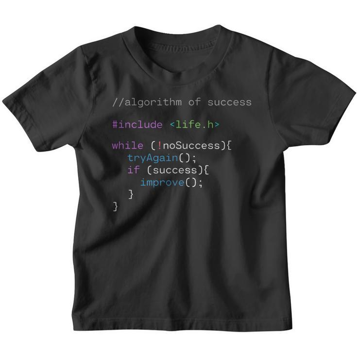 Desarrollador Nerds Algoritmo De Éxito Para Programadores Camiseta niño