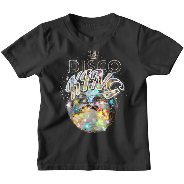 Disco Ball Disco King 70S Retro Vintage Dancing Kinder Tshirt