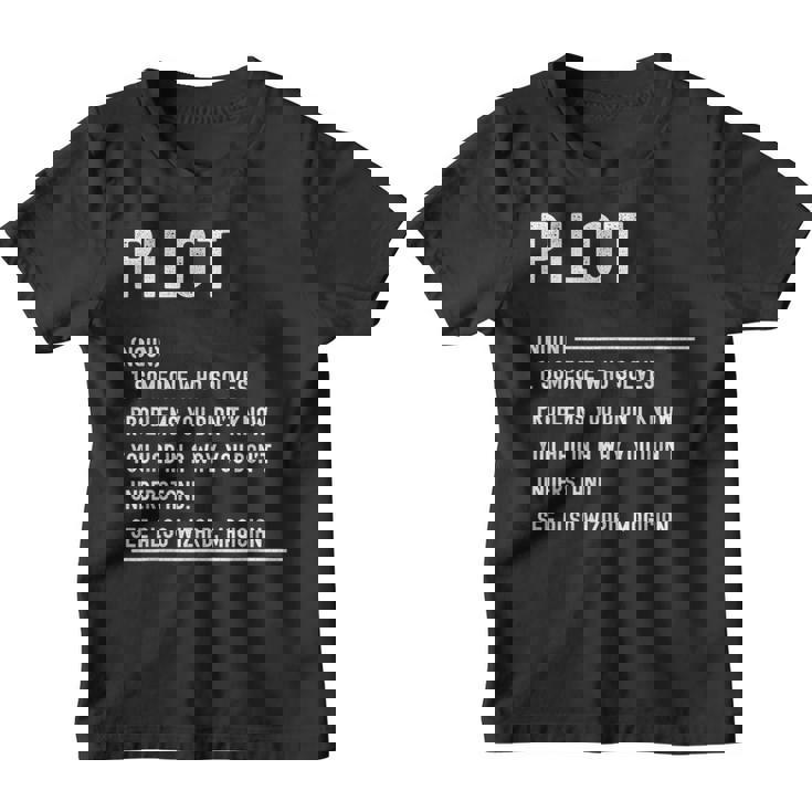Divertido Título De Trabajo De Pilot Definition Camiseta niño