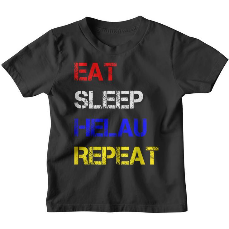 Eat Sleep Helau Repeat Fastnacht Mainz Party Celebrations Kinder Tshirt