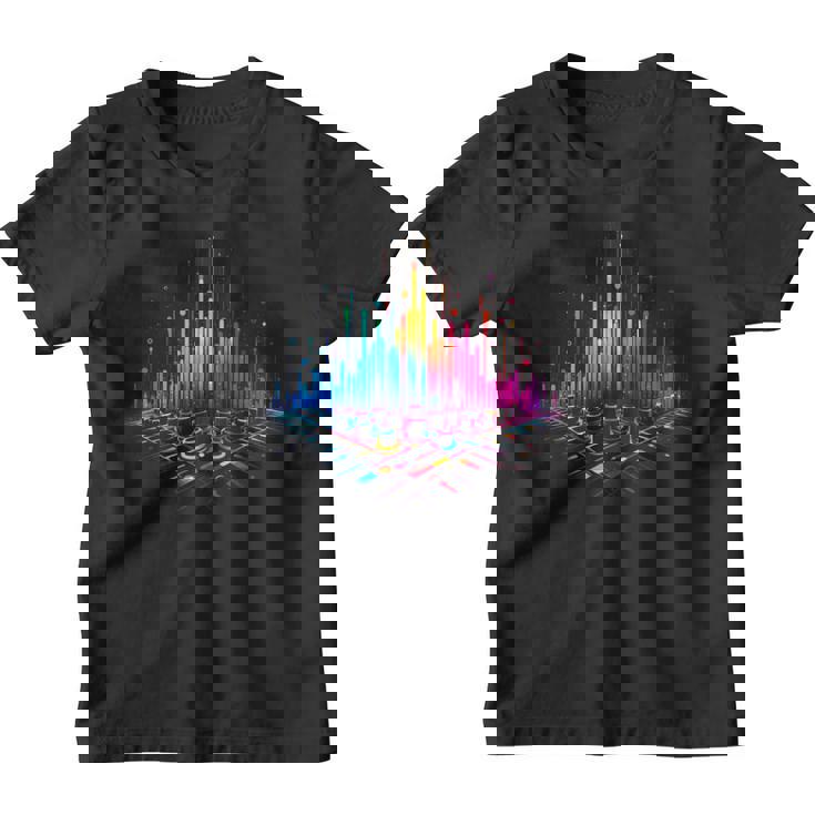 Égaliseur De Musique Colorée Techno Trance Youth T-shirt