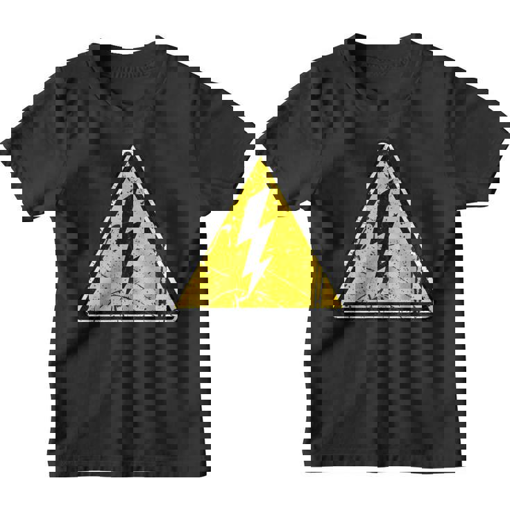 Électricien Signe De Danger Vintage Drôle Youth T-shirt