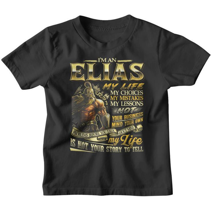 Elias Family Name Elias Last Name Team Youth T-shirt