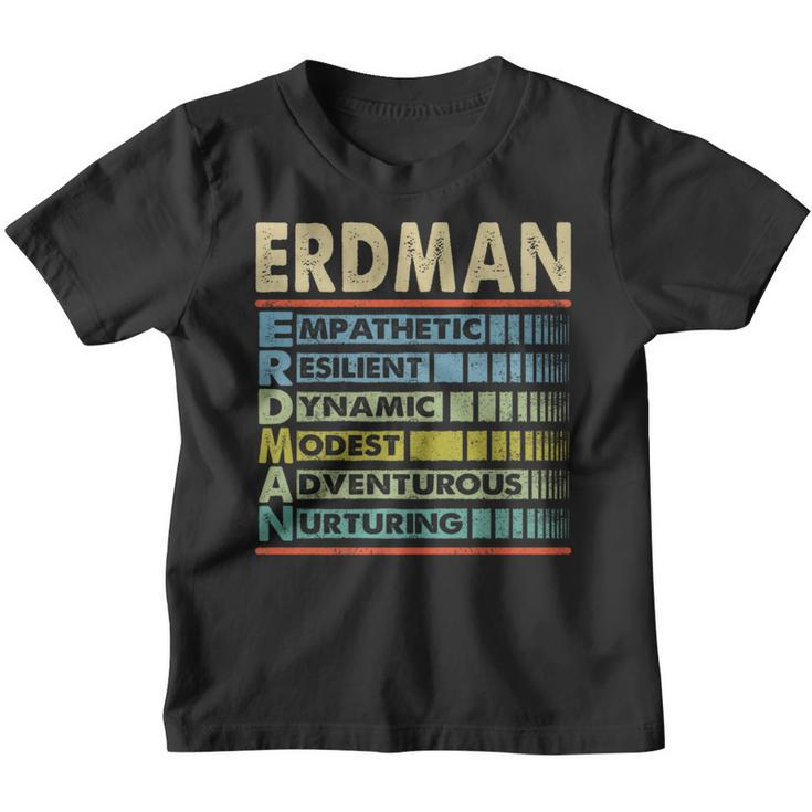 Erdman Family Name Erdman Last Name Team Youth T-shirt