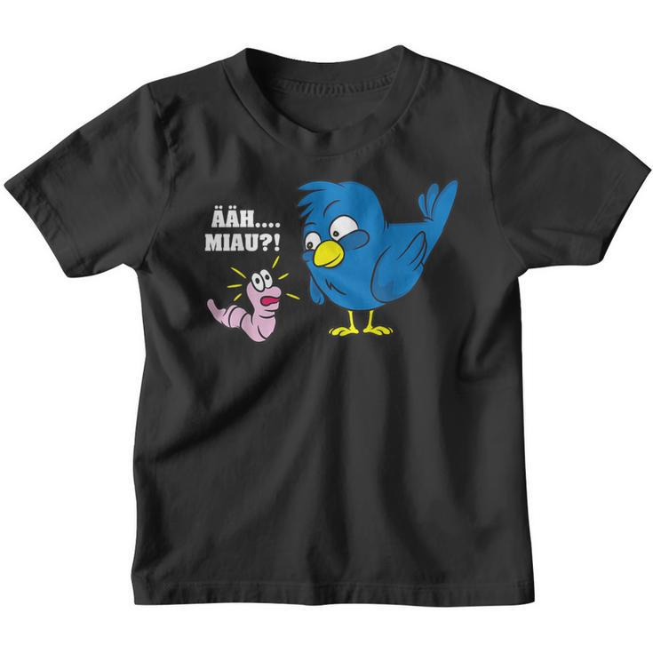 Erh Meow Bird And Worm Joke Kinder Tshirt