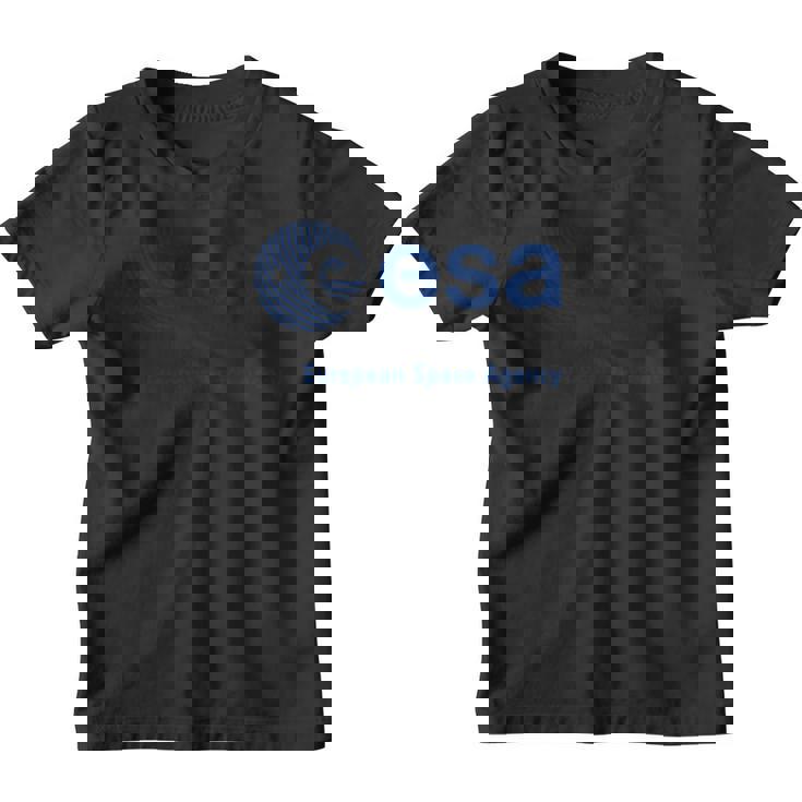 Esa Camisa Con Logotipo De Huellas Dactilares Esa Agencia Espacial Europea Fuente Con Logotipo De Huellas Dactilares Camiseta niño