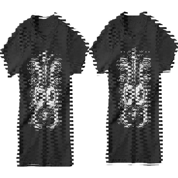 Esotérico Oculto Serpiente Y Cuchillo Alquimia Ojo Símbolos Arte Del Tatuaje Manga Larga Camiseta niño