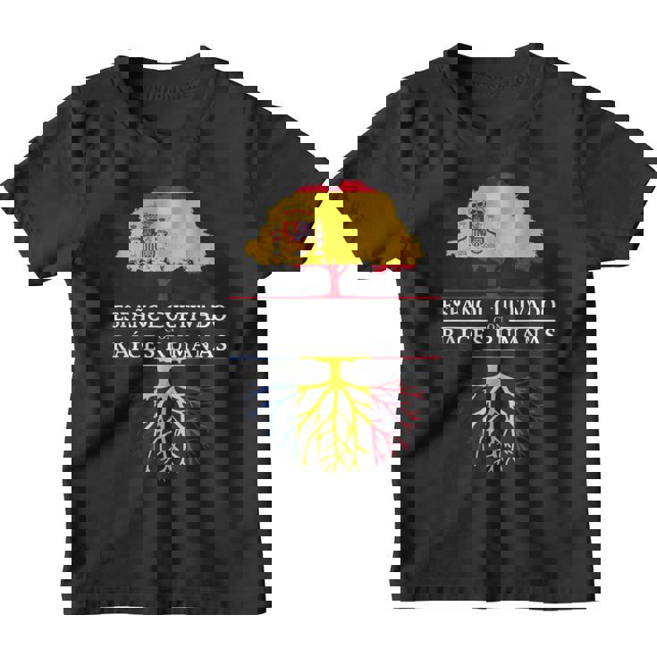 Español Cultivado Con Raíces Rumanas Rumania Camiseta niño
