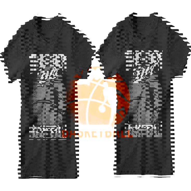 A Este Chico Le Encanta El Baloncesto Partido Jugador Camiseta niño