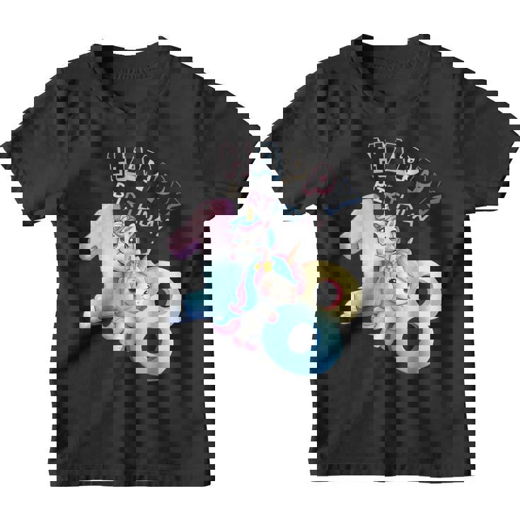 Feliz Cumpleaños De 18 Años Linda Fiesta De Unicornio Para Los Amantes Camiseta niño