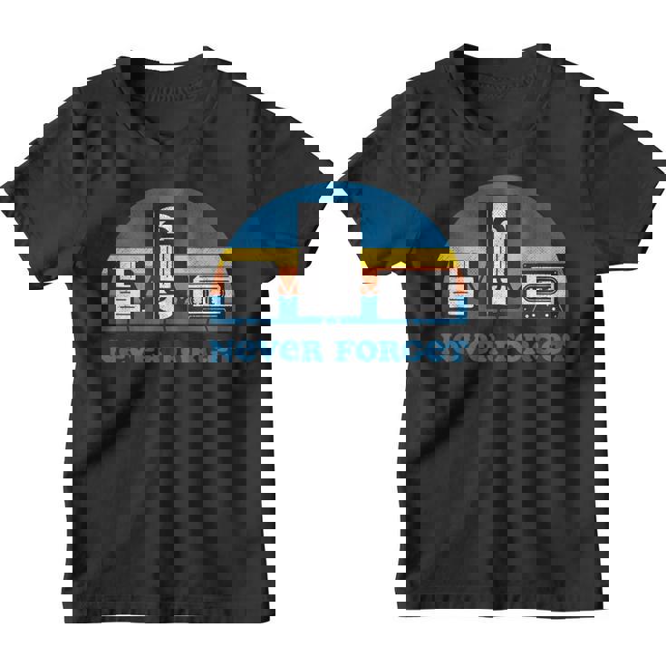Never Forget T Floppy Diskhs Tape 90S 80S Camiseta niño