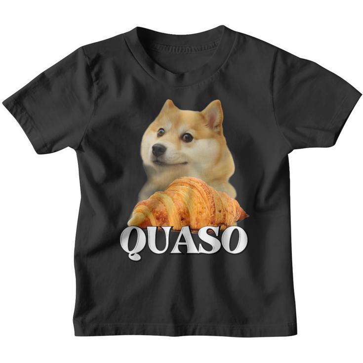 Croissant Quaso Meme Croissant Dog Meme Kinder Tshirt