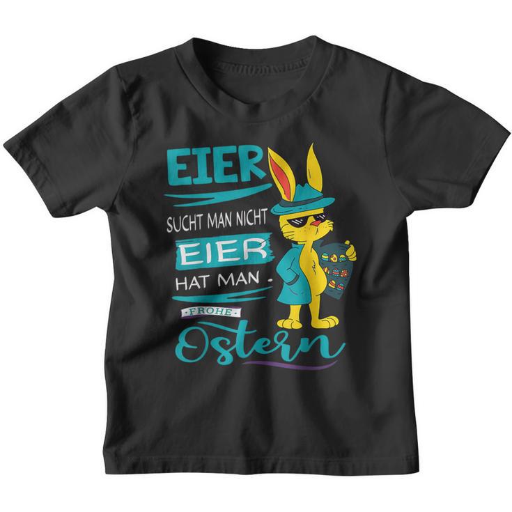 Easter Bunny Frohe Ostern Rabbit Easter Eggs Search Man Kinder Tshirt