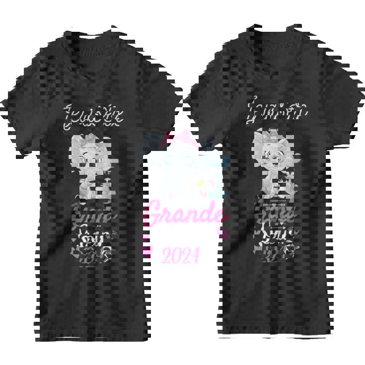 Future Grande Sœur Éléphant Je Vais Être Grande Soeur 2024 Youth T-shirt