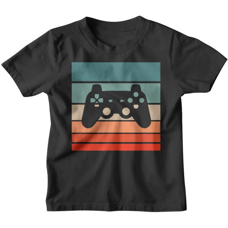 Gaming Controller Retro Style Vintage Kinder Tshirt