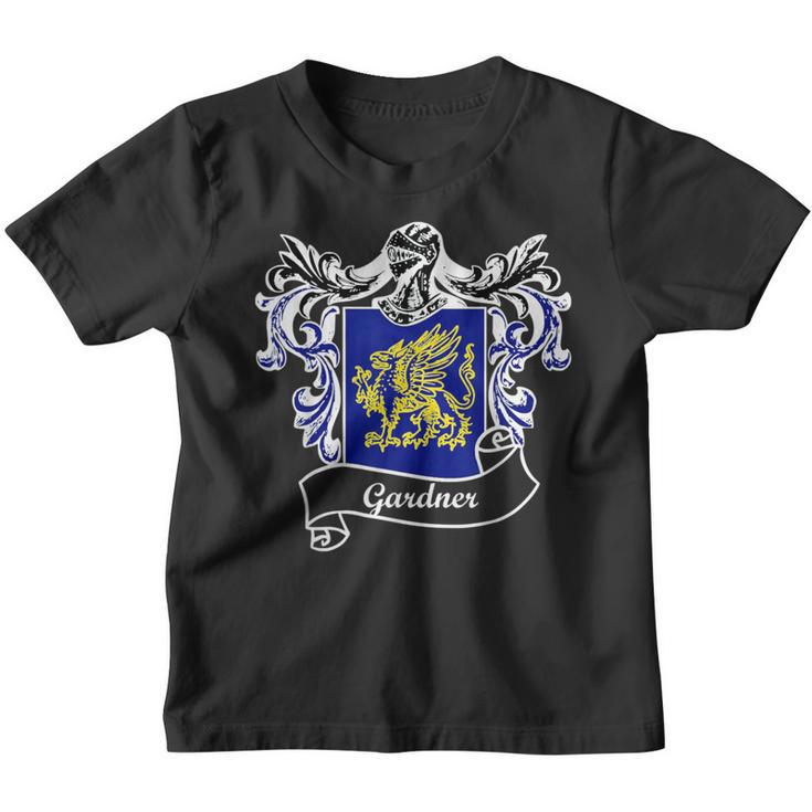 Gardner Coat Of Arms Surname Last Name Family Crest Youth T-shirt