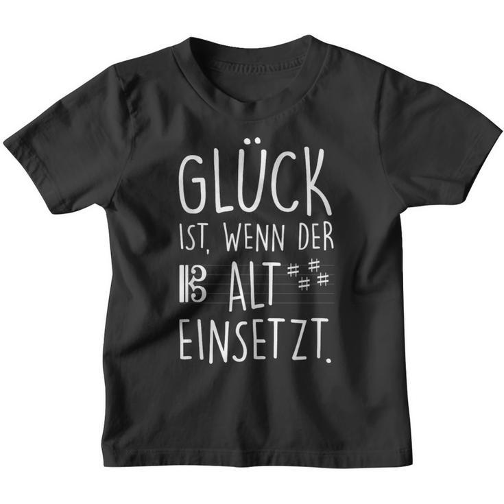 Glück Wenn Alt Einsetz Kinder Tshirt