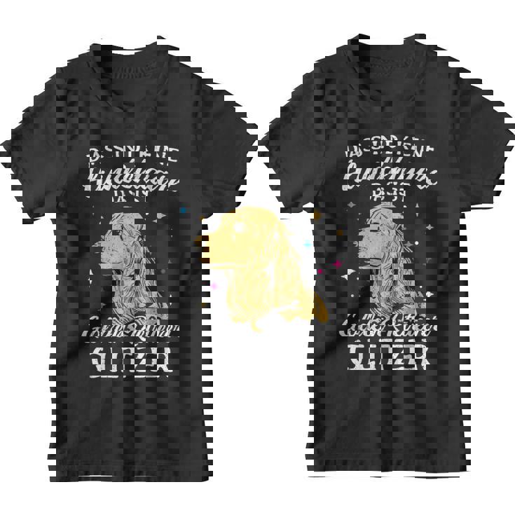 Golden Retriever Glitter Dog Holder Dog Owners Kinder Tshirt