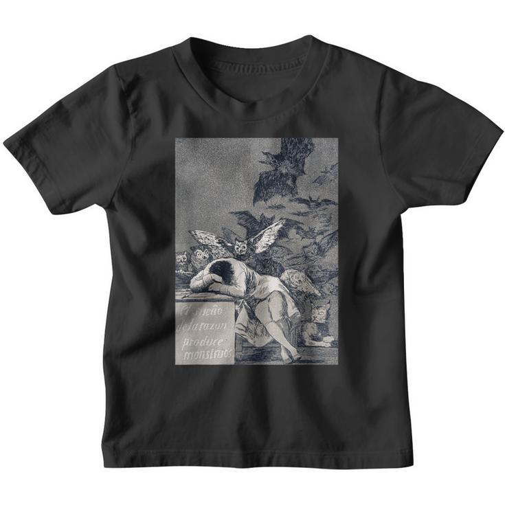 Goya 2 Der Schlaf Der Vernunft Bringt Monster Hervorvorvorvor Kinder Tshirt