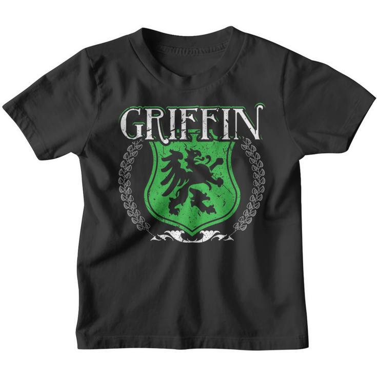 Griffin Irish Family Surname Last Name Family Crest Youth T-shirt