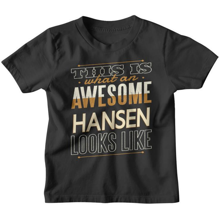 Hansen Last Name Surname Matching Family Reunion Youth T-shirt