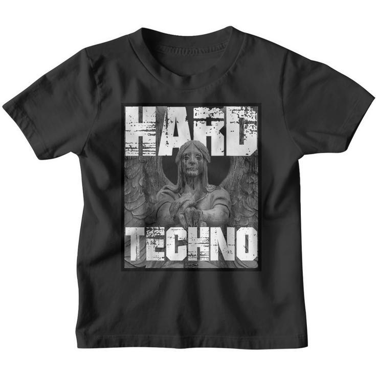 Hard Techno Rave Angel Statue S Kinder Tshirt