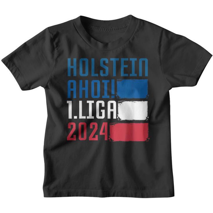 Holstein Ahoi Moin 1Liga 2024 Aufstieg Kiel Fanartikel Kinder Tshirt