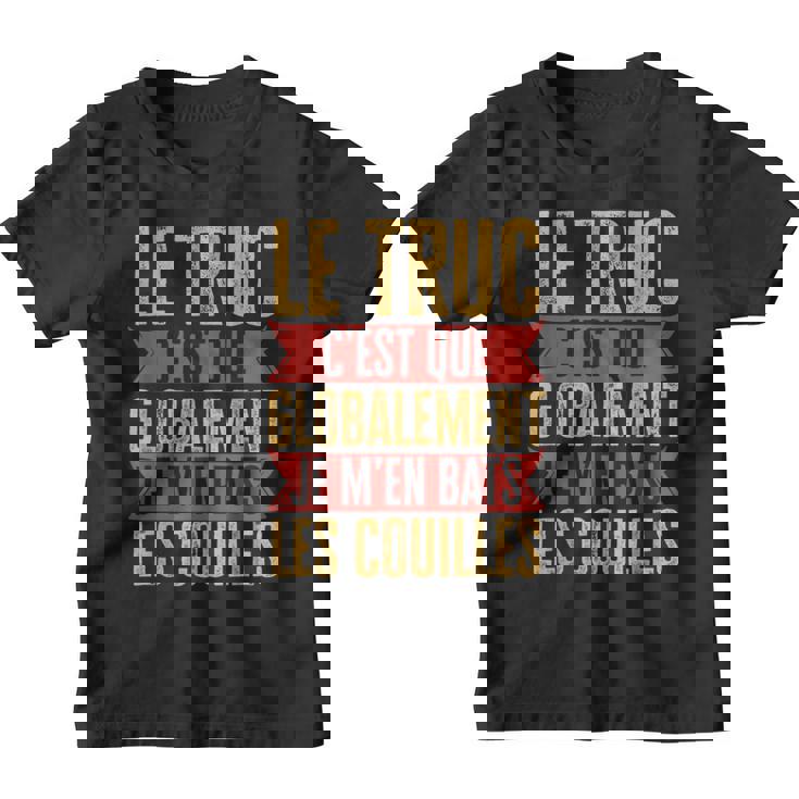 Humour Je M'en Bats Les Couilles Youth T-shirt