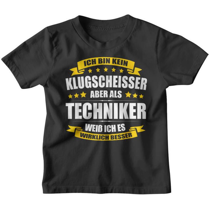 Ich Bin Kein Klugscheisser Techniker Exam Graduation Kinder Tshirt